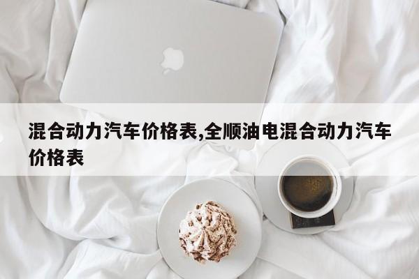 混合动力汽车价格表,全顺油电混合动力汽车价格表