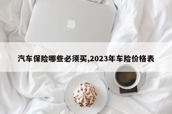 汽车保险哪些必须买,2023年车险价格表